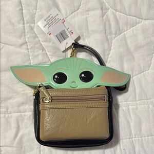 Loungefly Baby Yoda Green and Black Alien Belt Purse